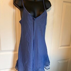 Sheer Blue lingerie with Spaghetti Straps